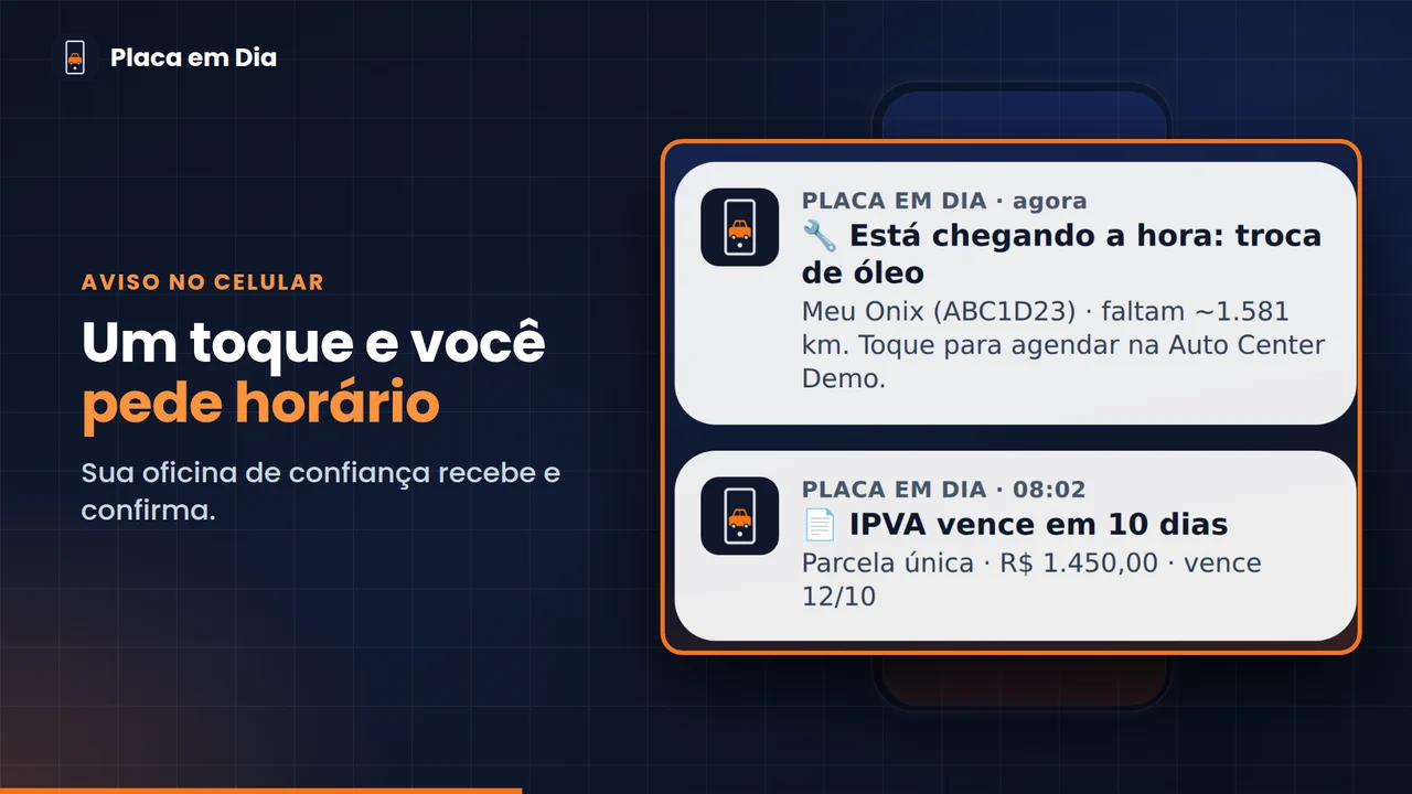 Aviso no celular