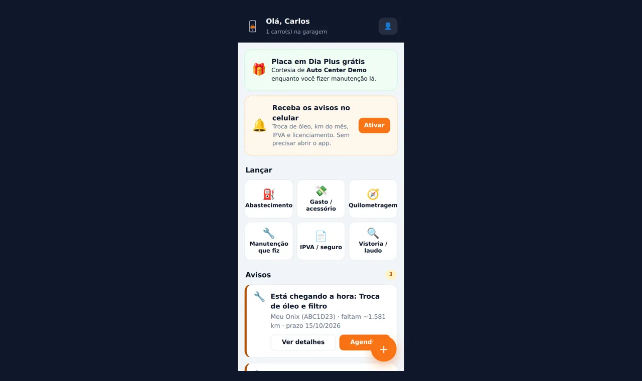O app do seu cliente